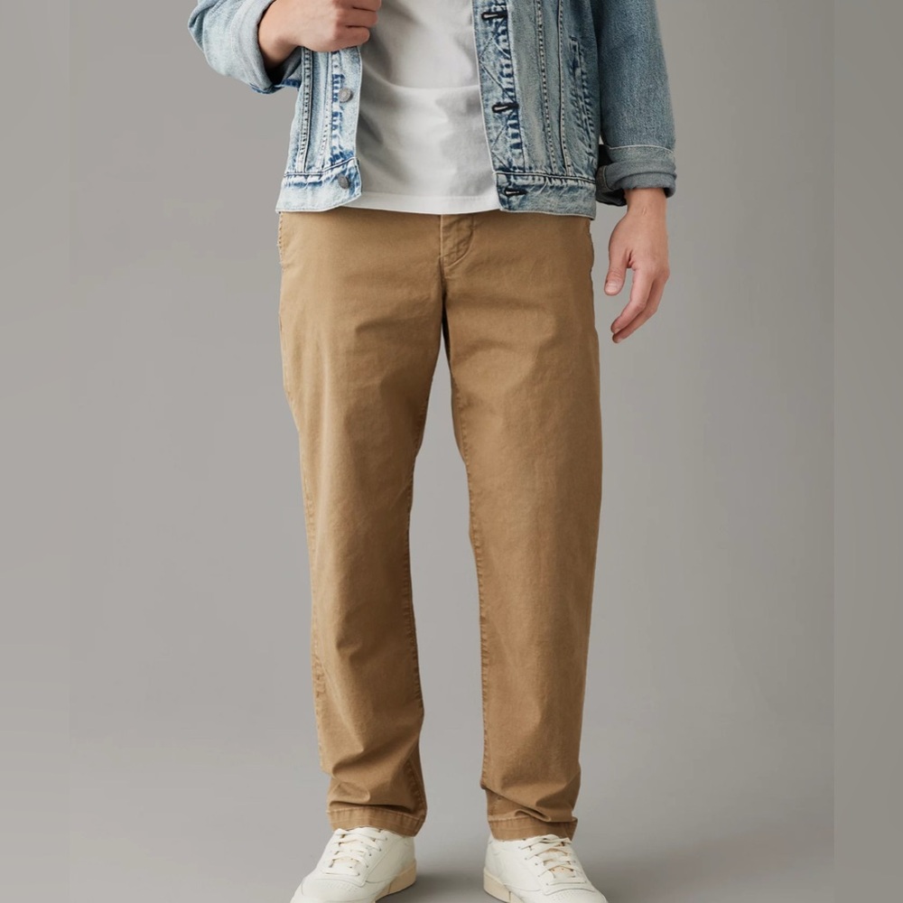 American eagle flex chino relaxed lived in khaki pant  straight 28x30